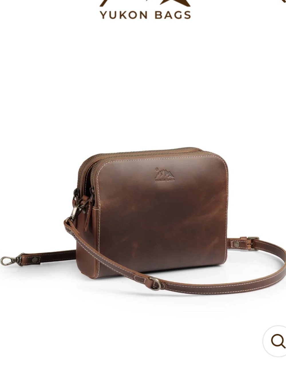Luxury Yukon Bags Brown NADALEEN leather cross body mini bag